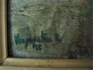 Frans Verpoorten - "Haarlemse Vijftiger" - Expressionistisch Olieverf - "Rode potplant" gesigneerd kopen? Bied vanaf 20!