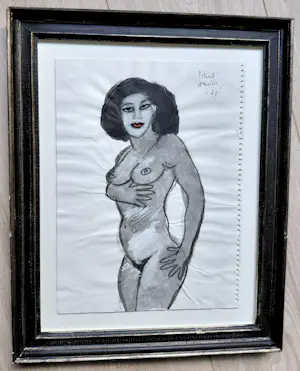 Corneille - Félicité, gemengde techniek op papier (mooi ingelijst) kopen? Bied vanaf 995!