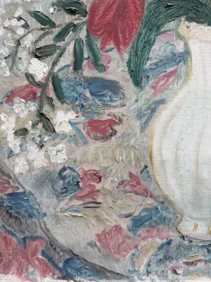 Frans van Steenhoven - 1914-2005 Bloemstilleven Bergense school kopen? Bied vanaf 150!