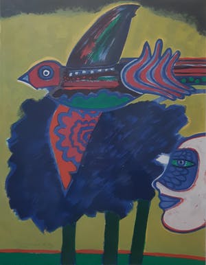 Corneille - " L'Ete Exalte " . Litho uit 1981 ( Groot) - Laatste keer!! kopen? Bied vanaf 325!