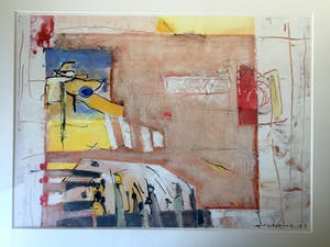 Anneke Peereboom - "Brown Sugar" - Acryl op Papier, Mooi Ingelijst kopen? Bied vanaf 125!