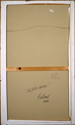 Jan Bollaert - Acryl op doek, Orchid Woman - Ingelijst (Zeer Groot) kopen? Bied vanaf 350!