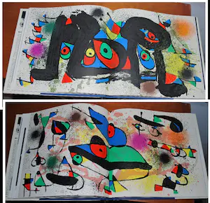 Joan Miro - 2 grote litho's in boekwerk uitgave Maeght & extra catalogus kopen? Bied vanaf 150!