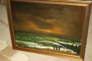 Toon Koster - ZEEGEZICHT bij NACHT verkocht voor € 140!