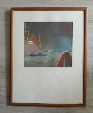 Cornelis Witters - Bedrijvigheid in de Rotterdamse haven kaufen? Bieten Sie von 150!