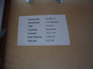 Fon Klement - Boardsnede, Rupture - Ingelijst kopen? Bied vanaf 120!