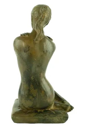 Pierre Chenet - Bronzen beeld van vrouwelijk naakt met gekruiste armen kopen? Bied vanaf 295!