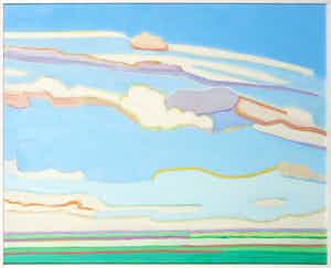 Paul Overhaus - Olieverf op gips, Polder - Ingelijst verkocht voor € 70!