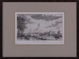 Pieter Schenk - Lot van 9 werkren op papier (gravures, litho, tekening), o.a. Stadsgezichten kopen? Bied vanaf 100!