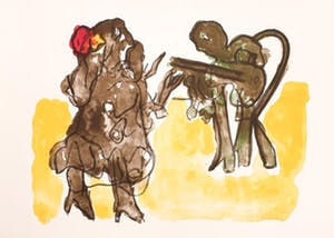 Jan Sierhuis - Litho, Flamenco kopen? Bied vanaf 65!