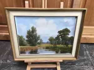 Willem Jacobus Alberts - Landschap in de Achterhoek. kopen? Bied vanaf 200!