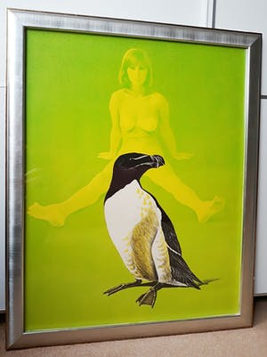 Mel Ramos - Annie and the Auk, litho (mooi ingelijst) kopen? Bied vanaf 795!