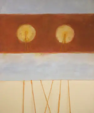 Bhaskar Hande - Olieverf op doek, Invisible source 2 - Ingelijst kopen? Bied vanaf 1!