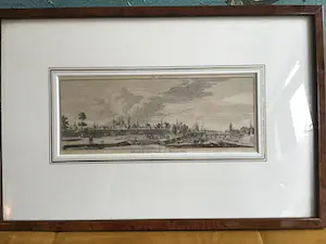 Hendrik Spilman - Kopergravure uit 1760 Maastricht langs de Maas te zien kaufen? Bieten Sie von 75!