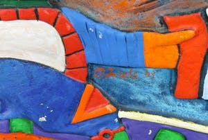 Clemens Briels - Gemengde techniek, Wandobject El toreador Hollandes kopen? Bied vanaf 1!