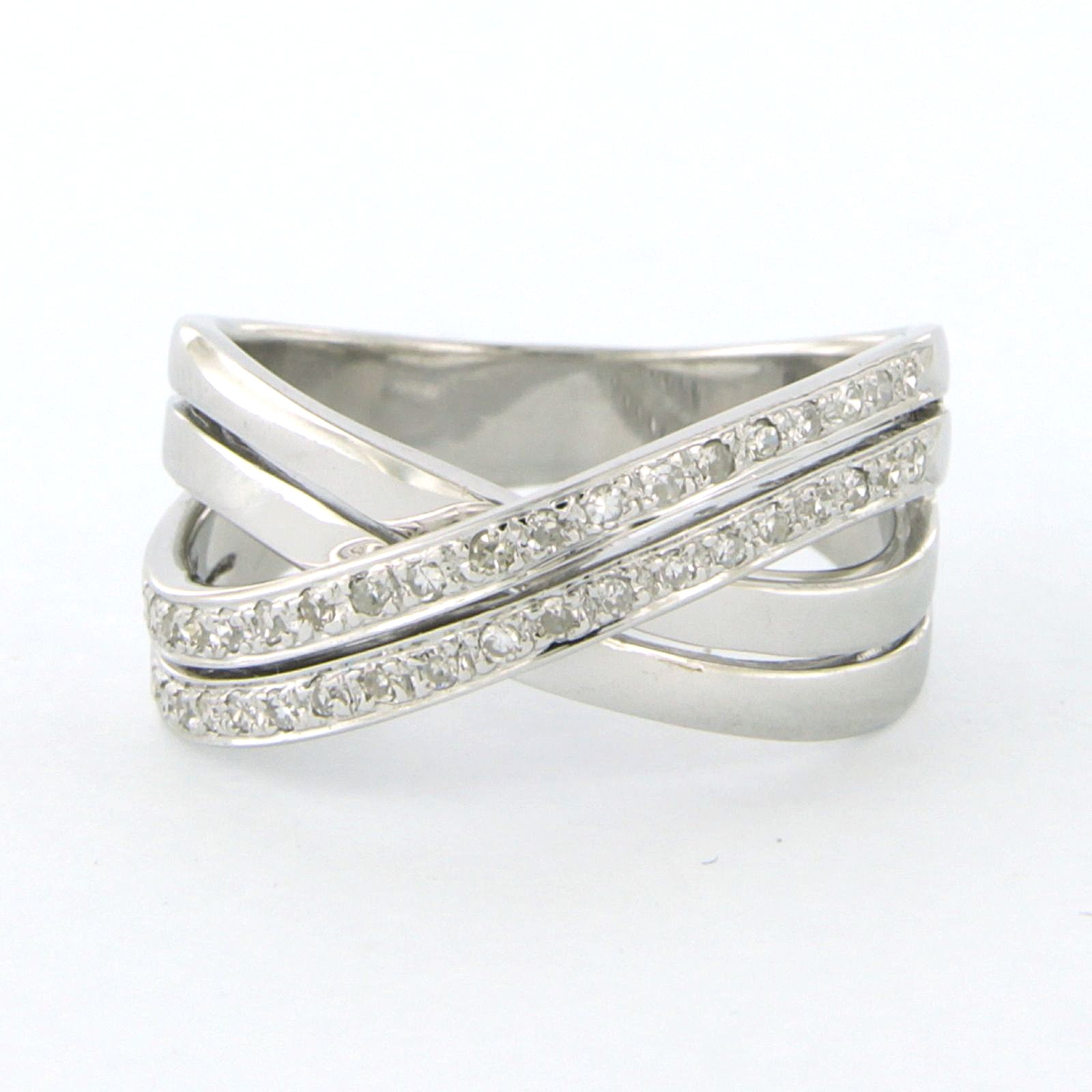 18k gouden ring met single geslepen diamanten tot. circa 0.19ct - F/G - VS/SI kopen? Bied vanaf 850!