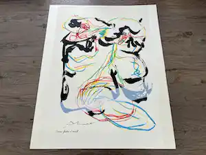 Karel Appel - Duo Pour Pinceau et Crayon - Au vieux vélo kaufen? Bieten Sie von 300!
