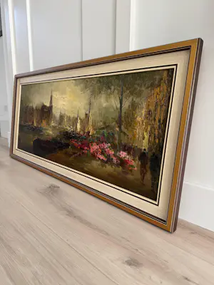 Jan Bevort - Havengezicht met kleur kopen? Bied vanaf 500!