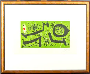 Joan Miro - ets/aquatint: 'Picasso i Els Reventos' - 1973 kopen? Bied vanaf 2999!