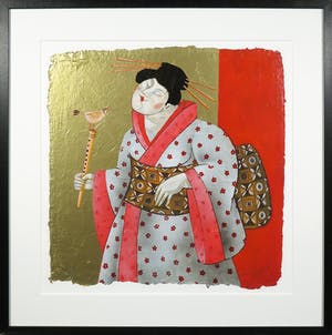 Ada Breedveld - Zeefdruk, Femmes Japonnais IV - Ingelijst kopen? Bied vanaf 50!