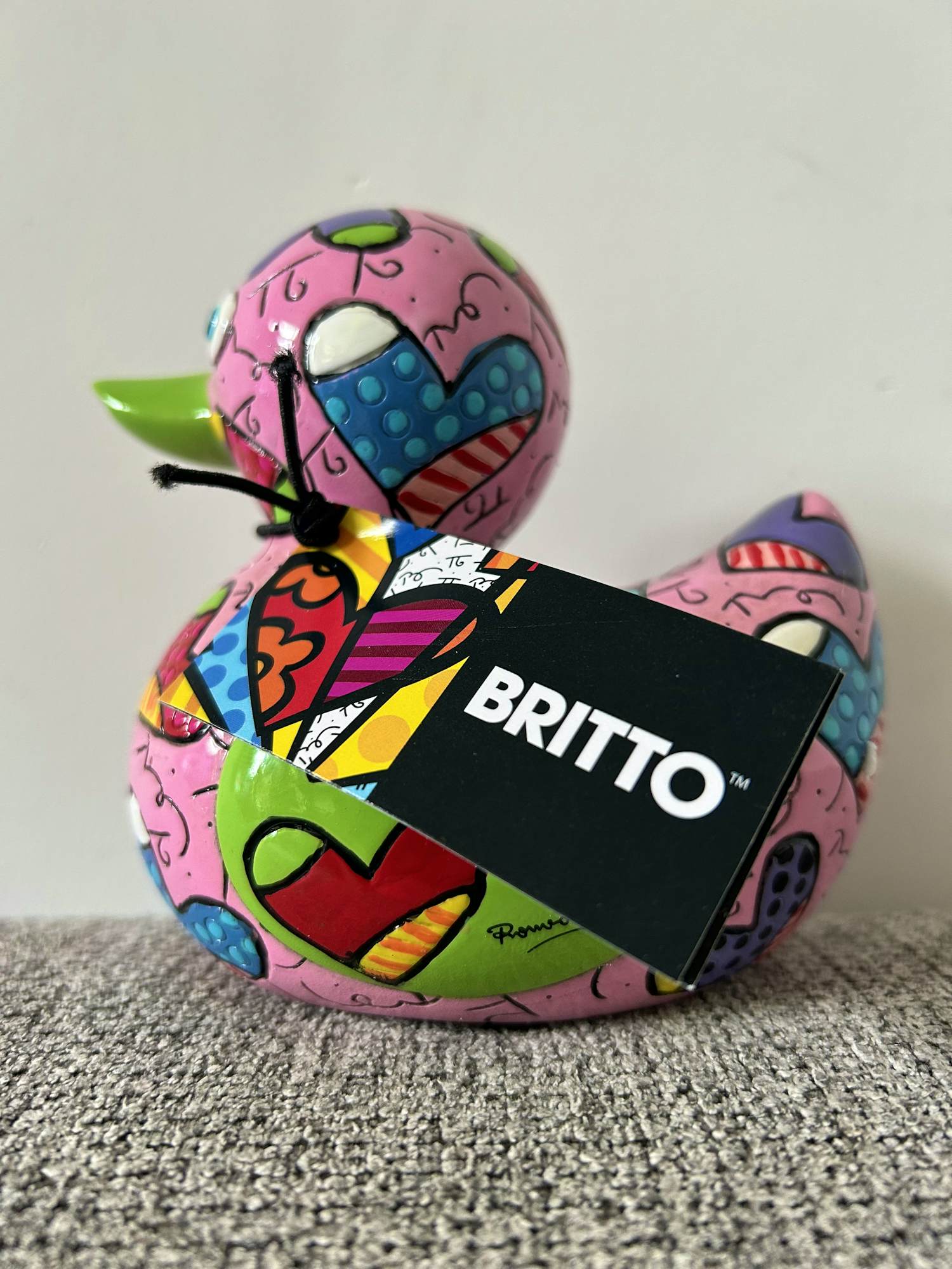 Romero Britto - Love Duck Heart kopen? Bied vanaf 50!