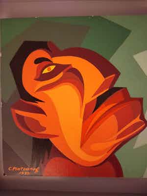 Constantin Platounoff - Mansportret (Stalin ?) verkocht voor € 300!