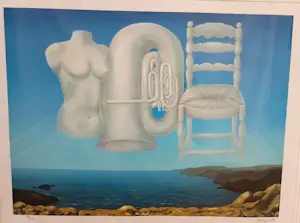 Buy Rene Magritte - kleurenlithografie naar "Le Temps Ménaçant", 1929? Bid from 875!