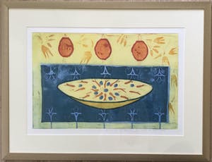 Lukie de Bree - set van 2 grote kleuren etsen | in kostbare lijsten kopen? Bied vanaf 135!