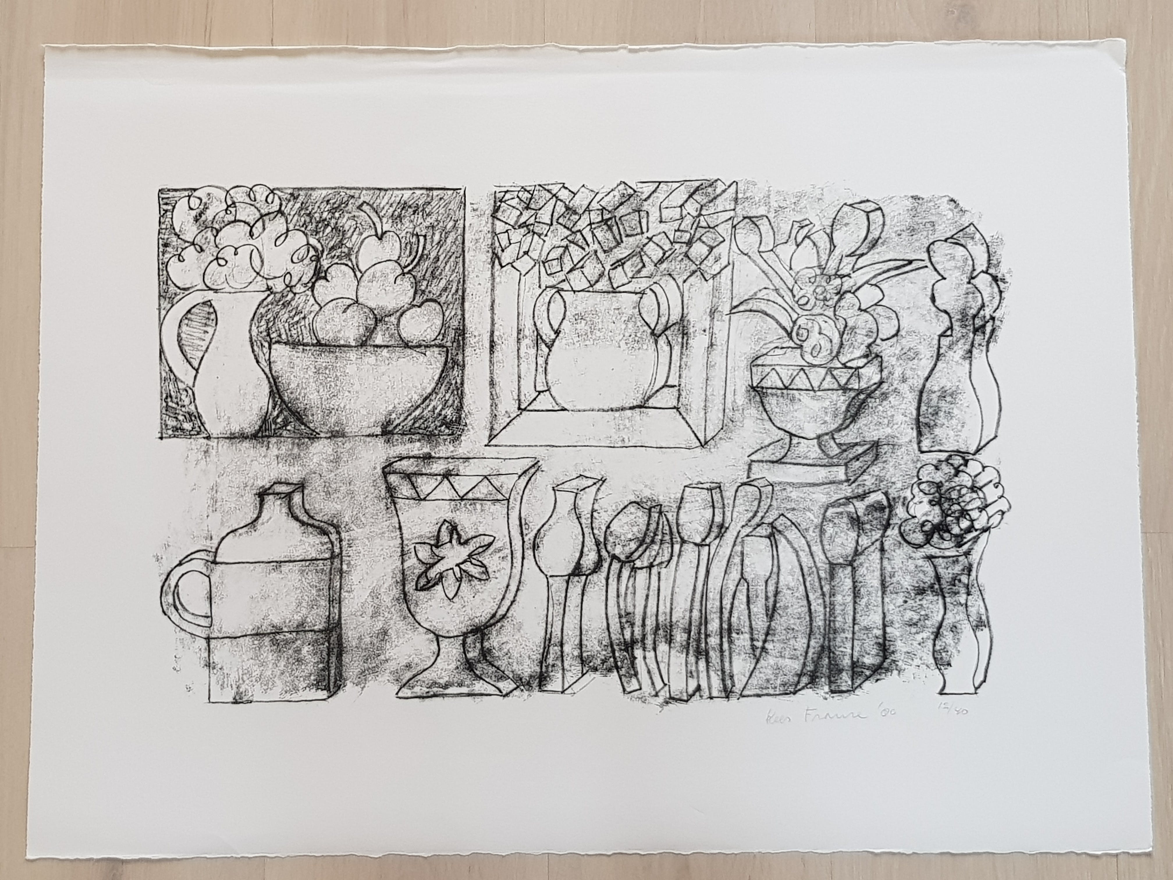 Kees Franse - drie litho,s - gesigneerd & gedateerd kopen? Bied vanaf 50!
