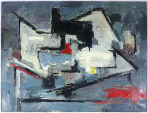 Frans de Wit - Olieverf op doek, Naaimachine op tafel kopen? Bied vanaf 200!