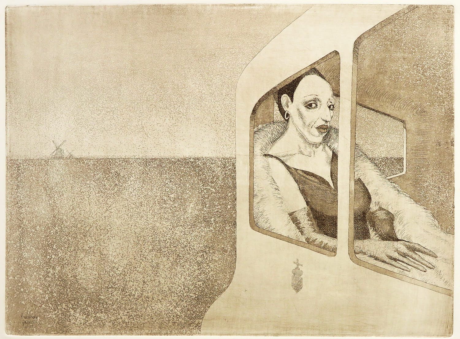 Herman Gordijn - Ets/aquatint, Mona Royce kopen? Bied vanaf 35!