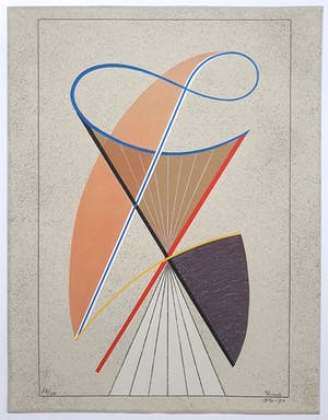Cesar Domela - Harmonisch abstracte compositie, zeefdruk kopen? Bied vanaf 195!