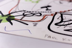 Paul Indrek Kostabi - "Doug Holland" - Uniek werk - Mixed media, acryl. kopen? Bied vanaf 425!