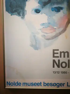 Emil Nolde - Portret. Affiche Louisiana Museum. Ophalen! kopen? Bied vanaf 69!