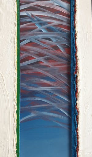 Henk van Rooij - Acryl/olieverf: 'Reliëf schilderij II' (1979) kopen? Bied vanaf 135!