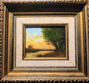 Jan Heesterman - Klein boslandschapje Johannes Heesterman verkocht voor € 59!