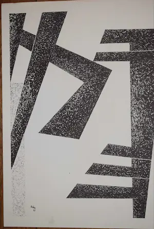 Toon Kelder - Litho - Abstract - 1965 kopen? Bied vanaf 40!