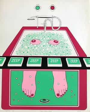 Ton Klop - Kleurenzeefdruk - 1969 - 24/50 - Gesigneerd verkocht voor € 55!