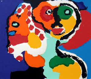 Karel Appel - Zeefdruk - 1974 verkocht voor € 395!