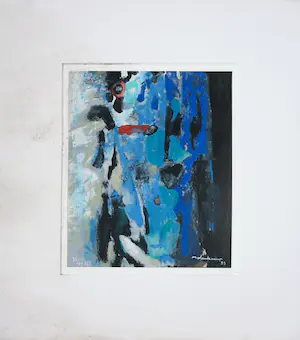 Nico Molenkamp - Zeefdruk, Abstracte compositie kopen? Bied vanaf 1!