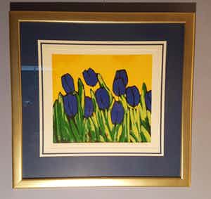 Jocke Overwater - Tulpen Blauw verkocht voor € 60!