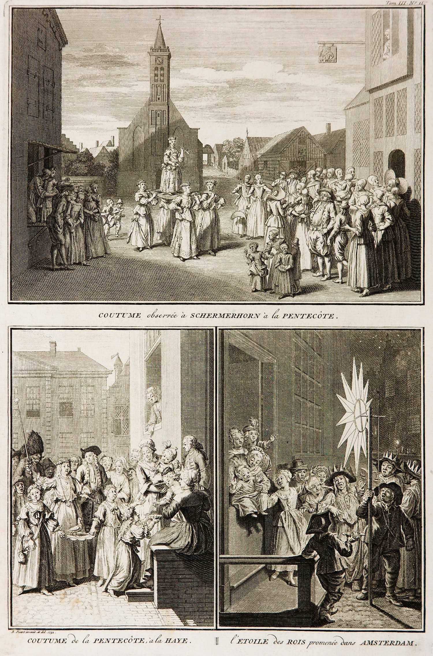 Bernard Picart - Kopergravure, Pinksterfeesten kopen? Bied vanaf 35!