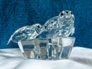 Swarovski - Jaarstuk “Zeehond met kind“ – Kristal - 1991 verkocht voor € 1!