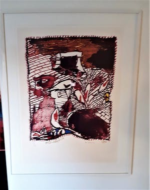 Pierre Alechinsky - Passe Muraille, kleinere oplage (mooi gelijst) kopen? Bied vanaf 895!