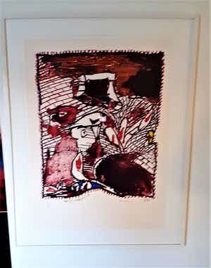 Pierre Alechinsky - Passe Muraille, kleinere oplage (mooi gelijst) verkocht voor € 895!