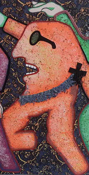 Enrico Baj - ENRICO BAJ UNIQUE MIXED MEDIA COLLAGE WORK OF ART 1974 kopen? Bied vanaf 1!