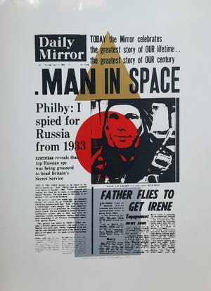 Niet of onleesbaar gesigneerd - zeefdruk - Man in Space kopen? Bied vanaf 1!