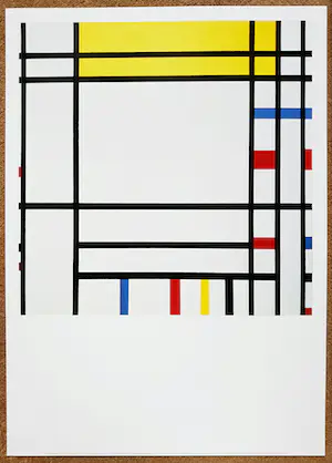 Piet Mondriaan - Place de la Concorde, offset reproductie / artprint kopen? Bied vanaf 1!