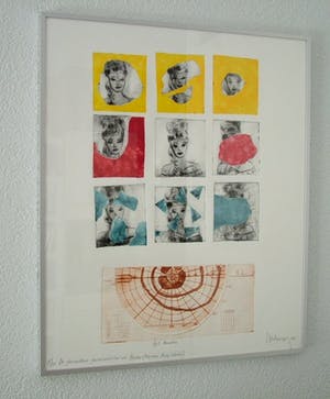 Arend van Dam - Kleuren ets op papier, De glaucomateuze gezichtsvelduitval van Barbie" 5/15 kopen? Bied vanaf 15!