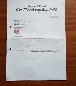 Niet of onleesbaar gesigneerd - Street Art gemengde techniek van Johan Cruyff met echtheidscertificaat. kopen? Bied vanaf 10!